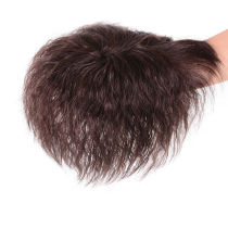 Simulation hair wig film head top hair patch Curly hair corn must be hot local hair patch cover white hair top realistic hair patch
