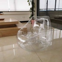 Music festival inflatable sofa transparent folding chair ins Wind seaside photo props outdoor Children air bed single