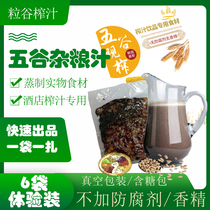 6 Bags * 300g Grain Sauce Bagged Hot Drinks Raw Ingredients Containing Sugar Pack Fresh Juice Hotel Pressed Semi-finished Products