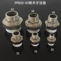 Hot sale ppr iron connection 4 minutes 6 minutes 1 inch iron outer wire oil screw external teeth live PPR hot and cold water pipe fittings joint