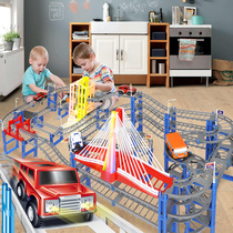 Small train toy rail car Children 7 boys 2 puzzle 1 to 3 years old 6 Children 4 brain 5 boys 8 birthday gifts