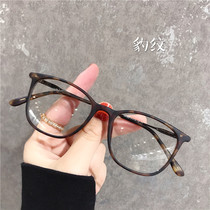 Ultra-light myopia glasses for women with a small degree of red book square TR90 transparent glasses frame plain face thin face eye frame for men