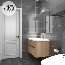 Toilet tile simple modern kitchen wall tiles gray antique brick toilet cement brick bathroom Nordic floor tiles