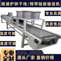 Tunnel furnace drying line Hardware food cooling assembly line Conveyor belt high temperature chain plate stainless steel mesh belt oven