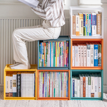 Book storage rack bookcase storage combined plastic books student desktop multi-layer sorting book landing bookshelf