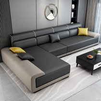 Nordic fabric sofa Simple modern light luxury size apartment living room decoration technology cloth Latex new cloth sofa