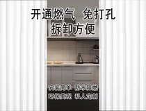Factory direct PVC folding push-pull kitchen bedroom sliding door partition invisible open gas non-perforated