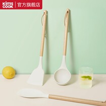 Korea kims cook Silicone spatula spoon set Pot set Full set of household kitchen supplies High temperature spatula spoon