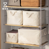 Lazy corner clothes storage basket fabric clothing storage bag foldable household clothing toy finishing box 66679