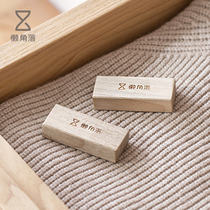 Lazy corner camphor wood strips household wardrobe insect-proof deodorant deodorant Japanese natural solid wood camphor 4 strips 66478