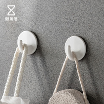 Lazy corner plastic hook strong load-bearing hook kitchen non-perforated wall viscose bathroom hook 65992