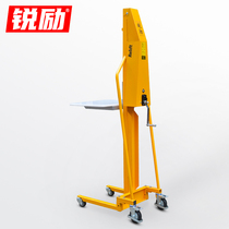 Rui Li mini hand truck wire rope winch type light lift truck manual forklift loading and unloading small utility truck