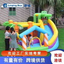 Outdoor large villa childrens bouncy castle trampoline toy slide playground indoor small jump baby
