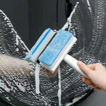 Japanese toilet wall cleaning brush bathroom tile brush double-sided household window cleaning glass mirror wiper