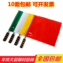 Issuing flag Signal flag Traffic command flag Railway track and Field association Referee side cutting flag Volunteer small green red flag