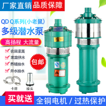 Household submersible pump 380V three-phase 220V high head project precipitation agricultural irrigation large flow multi-stage pump well water
