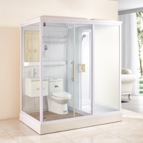 Shower room partition one-piece household hotel whole bathroom dry and wet separation Simple rural bath room