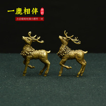 Antique antique antique bronze pieces along the way with deer plum deer to make boutique copper collection