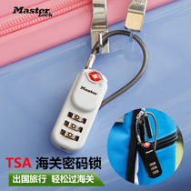American Master luggage combination lock TSA Customs lock trolley case student backpack gym password padlock