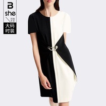 Bing Vast Dressing House Snowspun Hymn Dress Big Code Fat Mm Display Slim Fit Woman Dress 2022 New Summer Straight Barrel Faststyle Dress