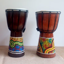 African drum 4 inch 6 inch 810 inch whole Wood Hollow painted Pi Lijiang patting tambourine children beginners