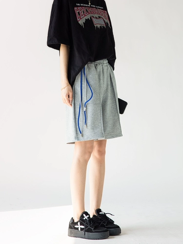 Спортивные шорты, тонкие штаны, свободный прямой крой