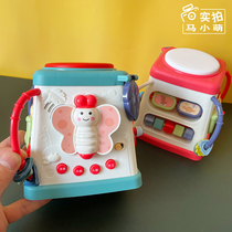 Baby multi-function hand drum baby toy puzzle early education hexahedron seven 8 Music 6 months children beat drum