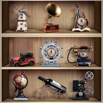 Study wine cabinet sideboard ornaments light luxury high-end technology handicrafts tea room antique ornaments milk tea shop decoration