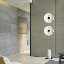 Postmodern light luxury marble floor lamp designer living room study bedroom bedside exhibition hall soft floor lamp