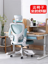Computer chair Home office chair Backrest Comfortable seat Desk chair Student writing learning sedentary chair Armrest rotation
