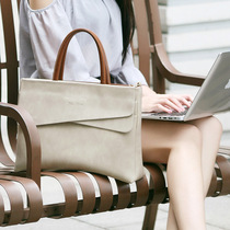 Laptop bag female 14 inch Hand bag 16 for Huawei Apple macbook Lenovo Xiaoxin Xiaomi air13 shoulder slung body 15 6 Dell ASUS 156 anti-fall shockproof official document