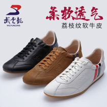 Wu Yunlong Tai Chi shoes real leather beef tendon bottom martial arts shoes breathable sports shoes Tai Chi training shoes for men and women
