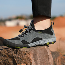 Humvee hiking shoes Mens spring and autumn low Help climbing Mountain hiking shoes light and breathable sneakers anti-wear and wear outdoor shoes women