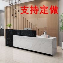 High-end office marble cash register commercial baking paint front desk company tobacco and alcohol table custom beauty salon shop hotel
