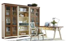 Jutian F01 home bedroom living room American solid wood combination bookcase environmentally friendly water-based paint American rules generous and practical