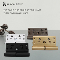 Japan Paonika Vanke special three-dimensional adjustable wooden door hinge Bini Chi SNS3D40 door hinge