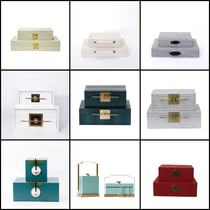 New Chinese light luxury jewelry box ornaments dressing table jewelry box storage box model room home home living room soft decorations