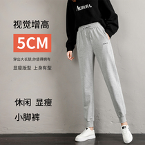 Tide brand spring and autumn sports pants childrens new small man slim Harlan small feet wild feet casual loose pants