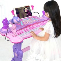 Childrens electronic organ girl piano beginner entry 1-3-6 years old baby multi-function playable music toys
