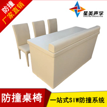 SIW anti-collision soft bag table and chair system New polyethylene material fireproof flame retardant environmental protection health talk room table and chair