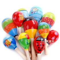 Orff Musical Instruments A variety of colorful trumpet children wooden sand hammer sand ball childrens early education vocal music Enlightenment toys