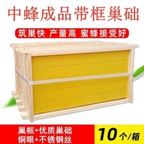 The finished nest box installed chao chu with the frames and one 10 pack in the hive spleen bees chao chu frames hive