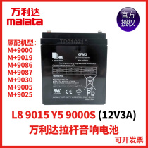 Malata stereo outdoor square dance L8 M 9015A Y5 M 9000S battery 6FM3 12V3A 20HA