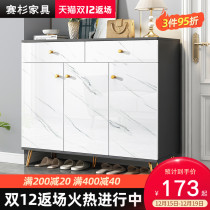 Home shoe cabinet light luxury home door outside large capacity small household lockers porch cabinet simple storage shoe rack
