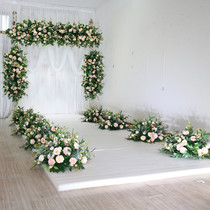 Wedding props new lu yin hua sen xi wooden arch floral flower row wedding supplies wedding style guide rows of flowers