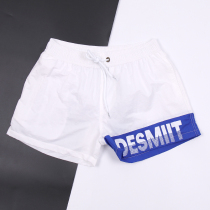 DESMIIT beach pants mens fashion trend brand ins mens shorts three-point pants with lining quick-drying surf pants