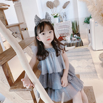  next sara girls dress 2021 summer new Korean childrens dress princess dress baby mesh skirt