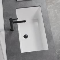 Oversized deepened under-counter basin Ceramic washbasin Embedded square washbasin Bathroom single basin washbasin pool