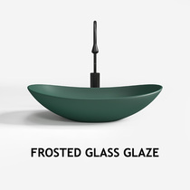 Nordic minimalist green table basin light luxury sink basin toilet ceramic washbasin washbasin washbasin basin basin pool