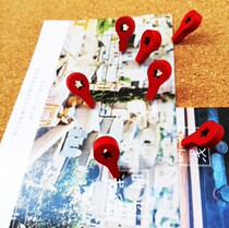 10 star pin red stereo wooden map marked cork board pin creative photo wall decoration nail